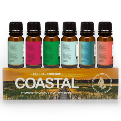 Coastal Set of 6 Premium Fragrance Oils - Eternal Essence Oils 10ml