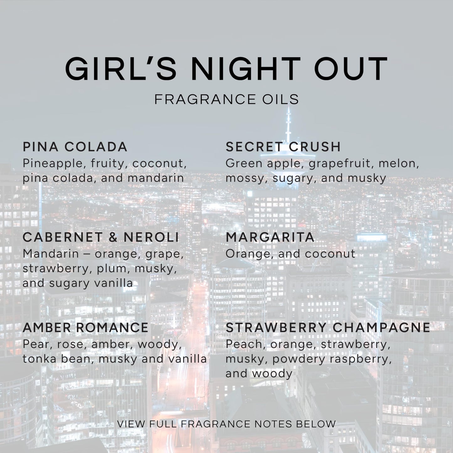 Eternal Essence Oils: Girl's Night Out Set – 6 Premium Fragrance Oils (10ml each)