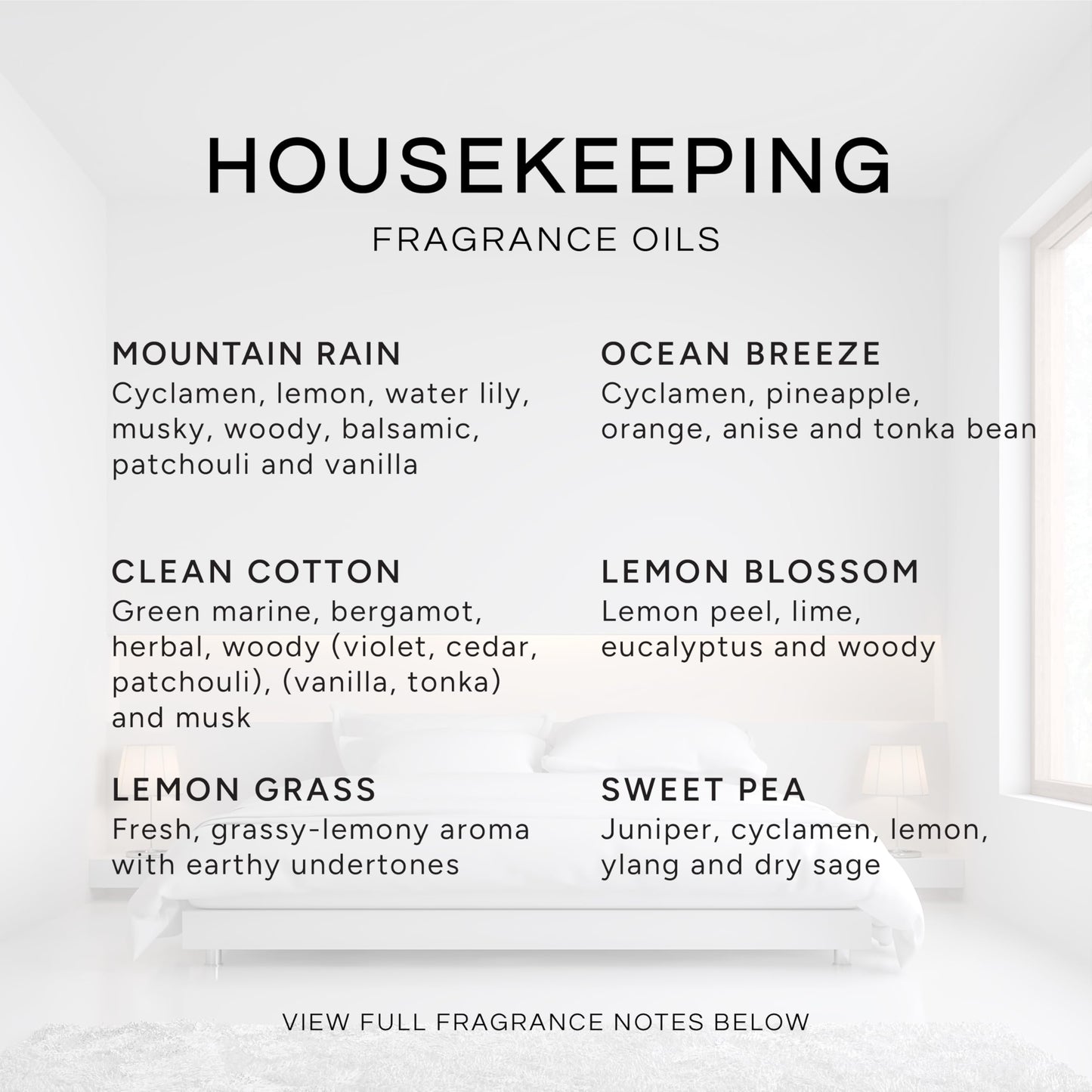Eternal Essence Oils Housekeeping Set – 6 Premium Fragrance Oils (10ml each)