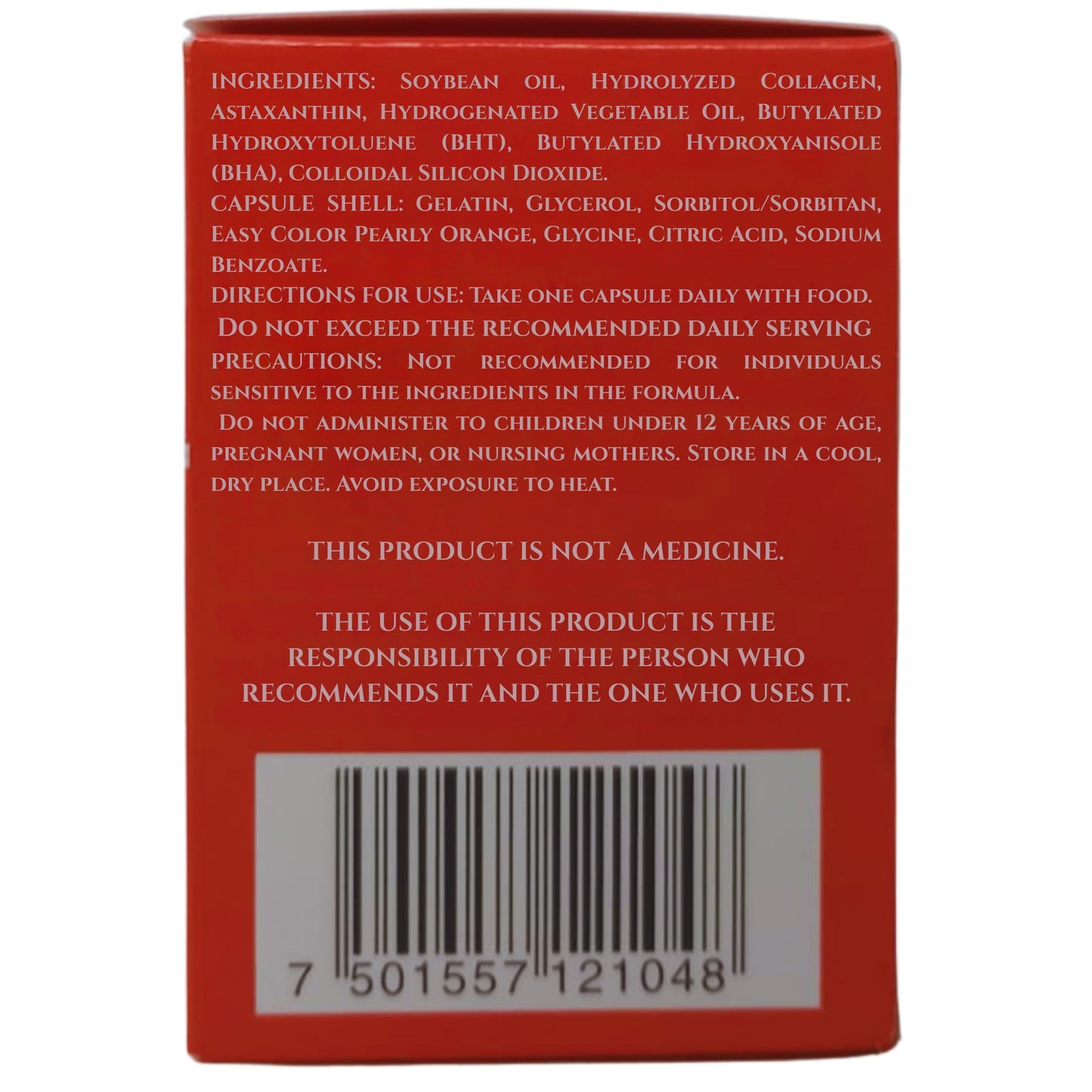Five Brothers Eternal Secret: Astaxanthin + Hydrolyzed Collagen – 30 Capsules