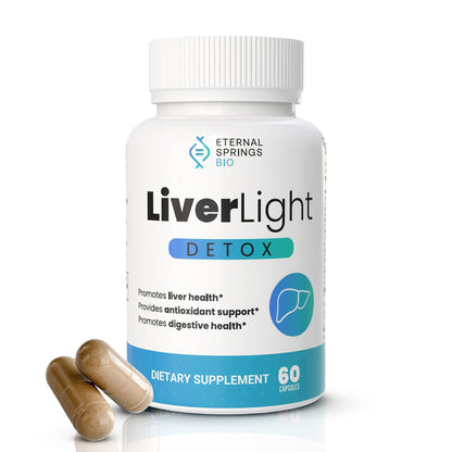 Eternal Springs Bio LiverLight Detox – Herbal Liver Support, 60 Capsules, Gluten-Free & Plant-Based