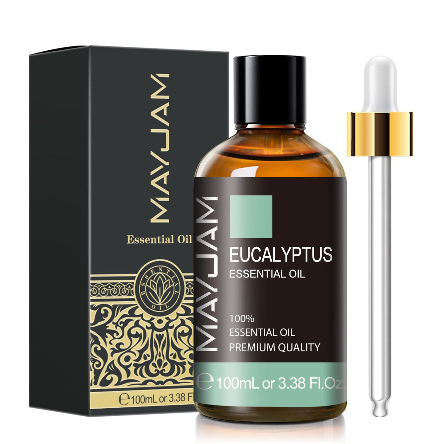 Eucalyptus Essential Oil – MAYJAM 3.38 fl oz Large Bottle Pure Essential Oil for Diffuser, Skincare & Hair Care