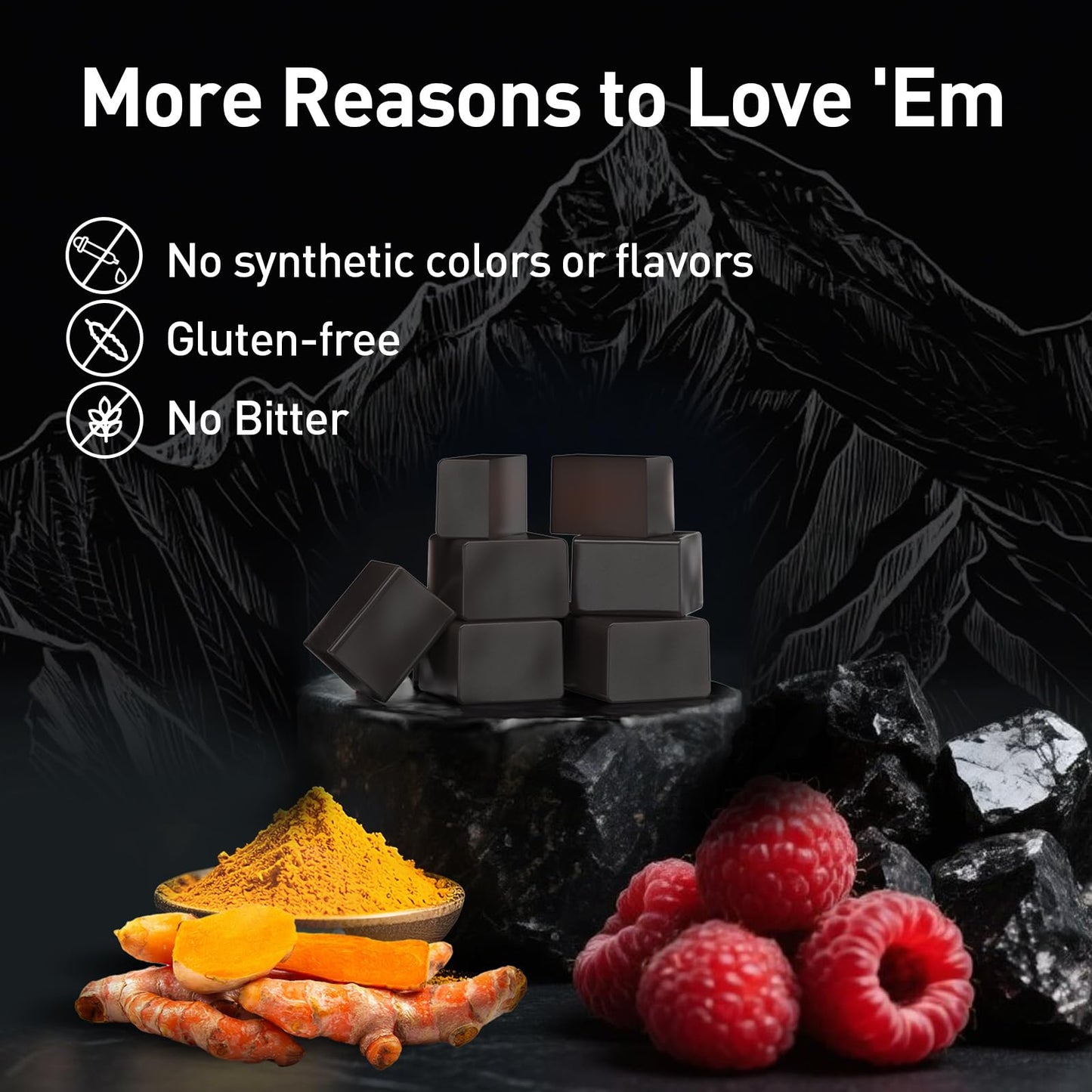 Eullsi Shilajit Gummies + Ashwagandha – 60 Count, Vegan & Non-GMO