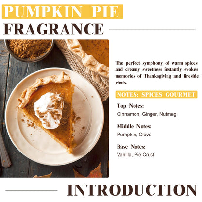 EUQEE Pumpkin Pie Fragrance Oil – Premium Pumpkin Pie Scent for Soap, Candles & DIY (2.02 fl oz / 60 ml)