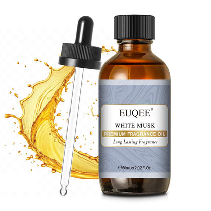 EUQEE White Musk Fragrance Oil – 60 ml (2.02 fl oz) for Diffusers, Candles, Soaps