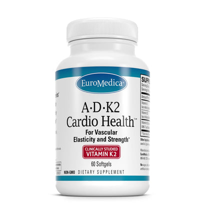 EuroMedica A•D•K2 Cardio Health – Cardio & Vascular Support Softgels (60)