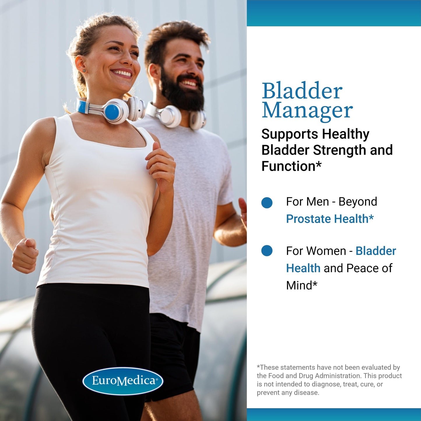 EuroMedica Bladder Manager - Bladder Health Supplement with Angelica Leaf Extract | Vegan Capsules (30)