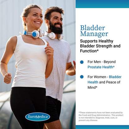 EuroMedica Bladder Manager - Bladder Health Supplement with Angelica Leaf Extract | Vegan Capsules (30)