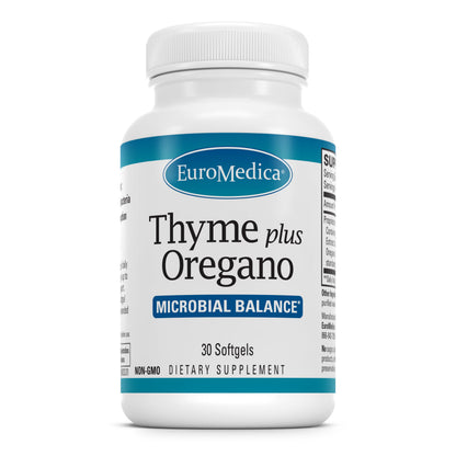 EuroMedica Thyme Plus Oregano - Immune & Digestive Support (30 Softgels)