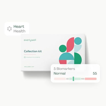 Everlywell Heart Health Test - At-Home CLIA-Certified Blood Analysis (Cholesterol, Triglycerides, HbA1c)