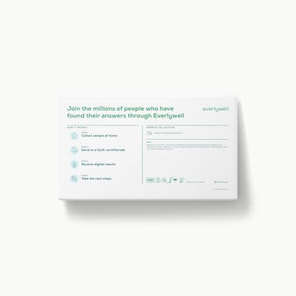Everlywell Heart Health Test - At-Home CLIA-Certified Blood Analysis (Cholesterol, Triglycerides, HbA1c)