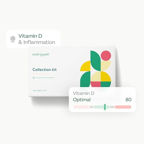 Everlywell Vitamin D + Inflammation Test – At-Home Collection Kit | CLIA-Certified Lab | Results in 5-8 Days | Ages 18+