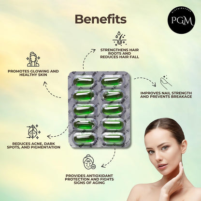 50 Evion Vitamin E 400mg Capsules – Glowing Skin, Hair & Nails