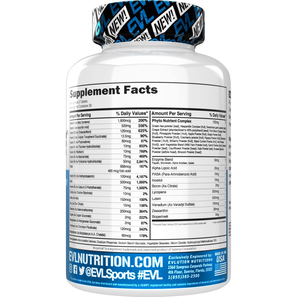 EVL Advanced Daily Multivitamin for Men | VitaMode Active & Lycopene