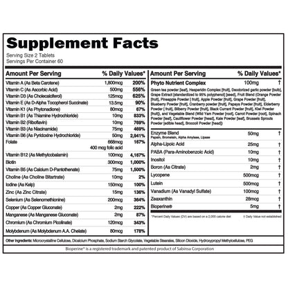 EVL Advanced Daily Multivitamin for Men | VitaMode Active – Energy, Immunity, Bone & Muscle Support