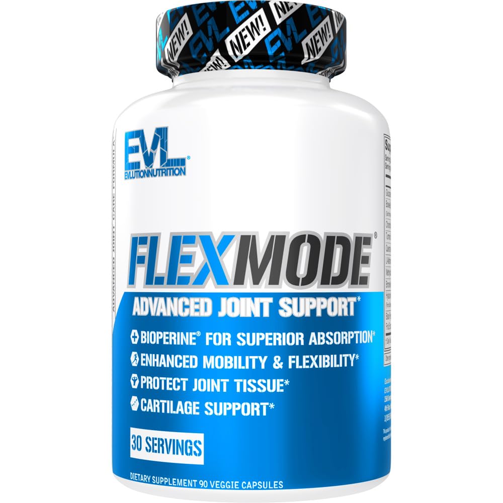 FlexMode Joint Supplement – High-Absorption Joint Support with Glucosamine, Chondroitin, MSM, Boswellia & Hyaluronic Acid – 30 Servings