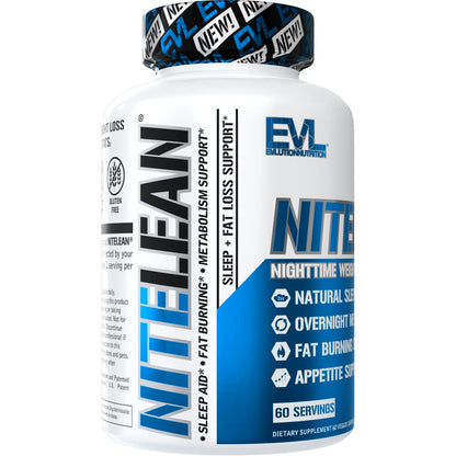 Evlution Nutrition NiteLean Night Time Fat Burner - Sleep & Weight Loss