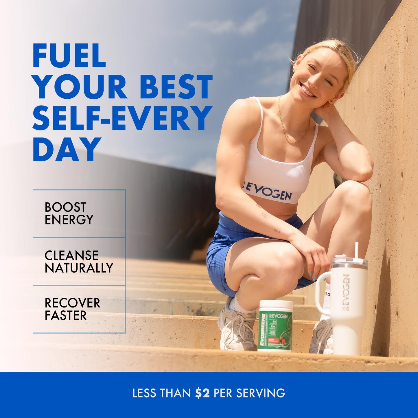 Evogen Evogreens - Super Greens Powder | Recovery, Wellness & Immunity | Berry | 30 Servings