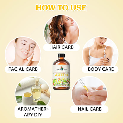EVOKE OCCU Vanilla Essential Oil for Relaxation in the Home Office & Living Room - Diffuser, Candle, Soap - 4 Fl Oz