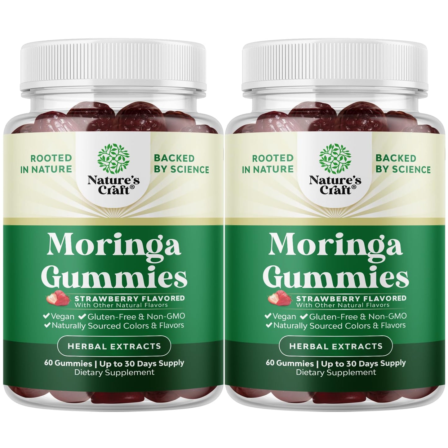 Extra Strength Moringa Gummies for Women – 10:1 Extract | Vegan Non-GMO