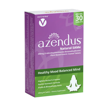 Extreme V Azendus SAM-e Mood Support 400mg – 30 Count Enteric Coated Tablets