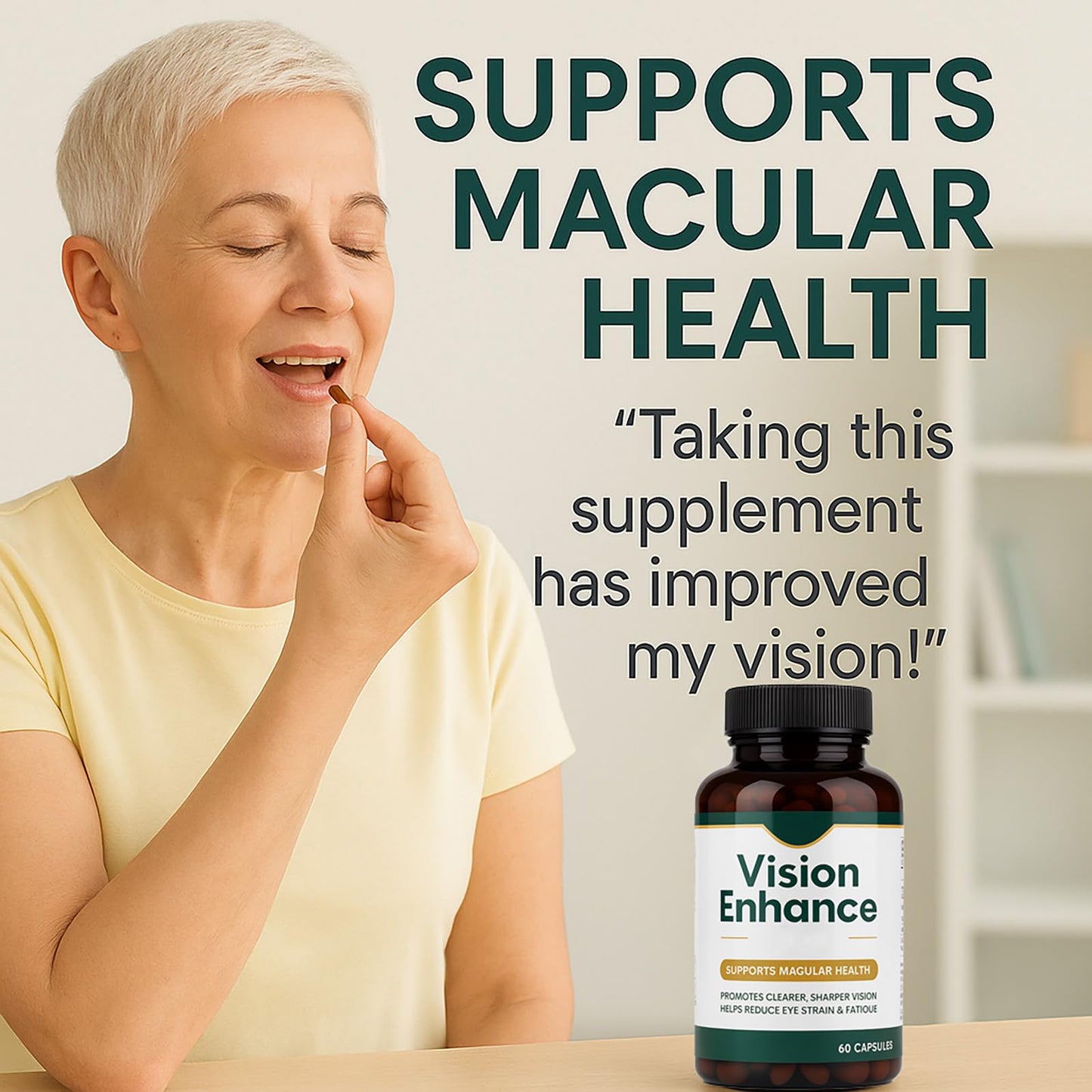 KBSBUBB Vision Enhance Pro – Lutein, Zeaxanthin & Bilberry Carotenoid Blend, 30-Day Supply