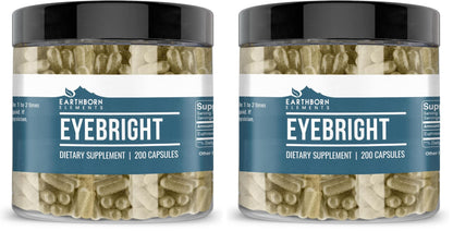 Earthborn Elements Eyebright 200 Capsules – Pure & Undiluted, No Additives (Pack of 2)