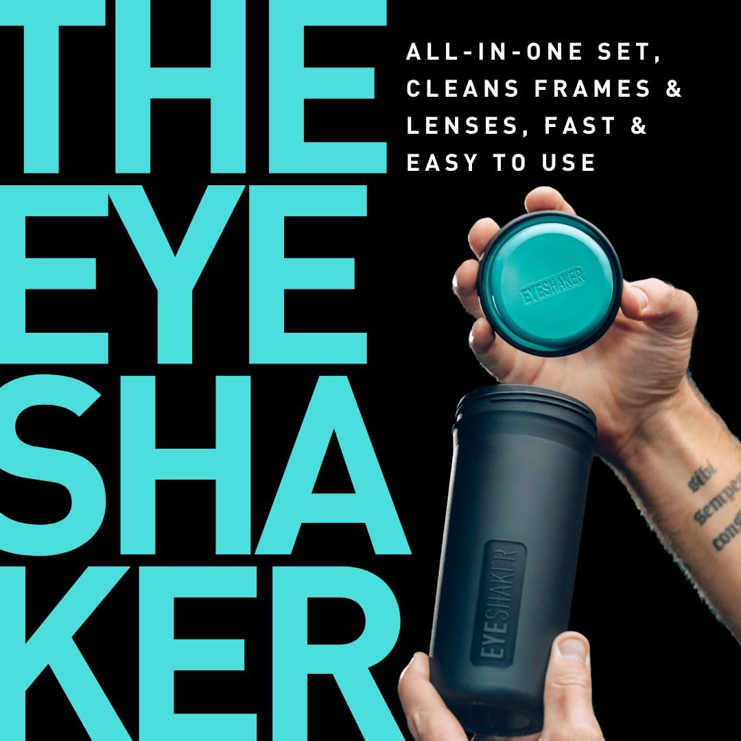 Eyeshaker Set – Patented Glasses Cleaning Device for Lenses & Frames