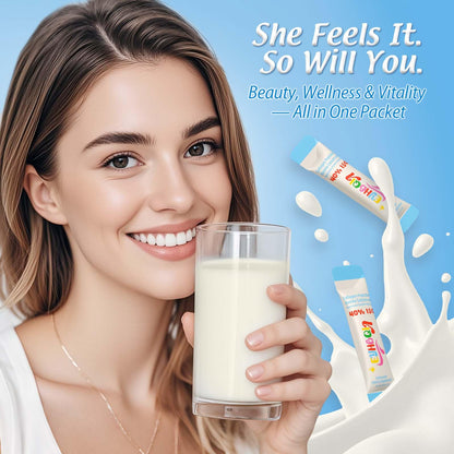 EYHBQIA Collagen & Colostrum Powder with Hyaluronic Acid | Grass-Fed Bovine Colostrum Supplement, 30 Servings