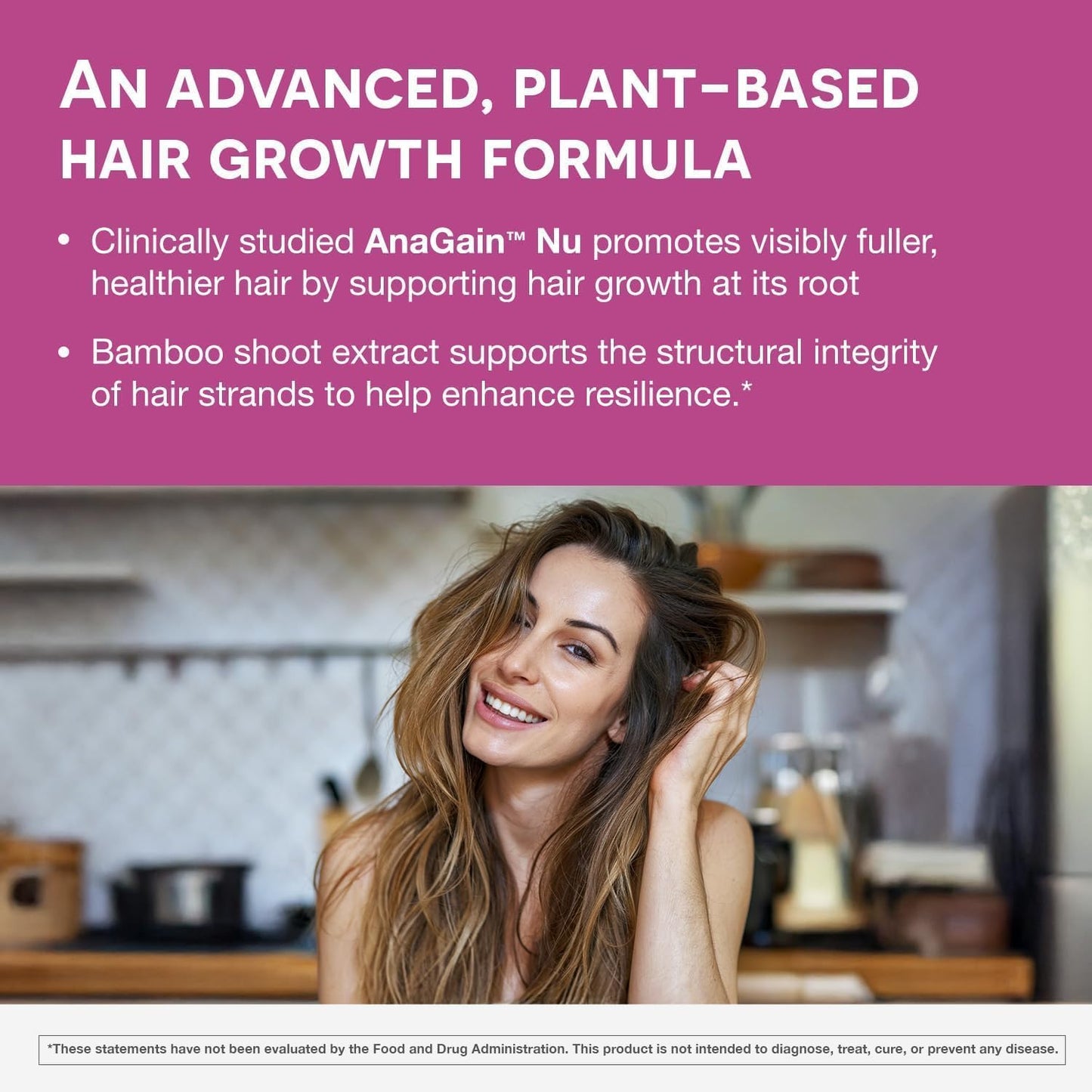 EZ Melts Women's Multi + Hair Growth – Peach Dissolvable Multivitamin for Women (60 Tablets) – Vegan & Non-GMO