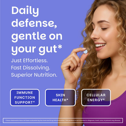 EZ Melts Dissolvable Zinc 30 mg – Sugar-Free, 2-Month Supply, 1 Pack