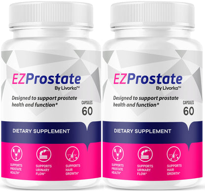 EZ Prostate Supplement 2 Pack - Capsules for Men (120 Count)