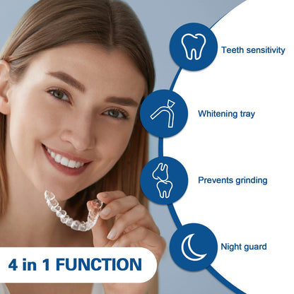 EZGO Teeth Whitening Trays - BPA Free Moldable Mouth Guards, Custom Fit