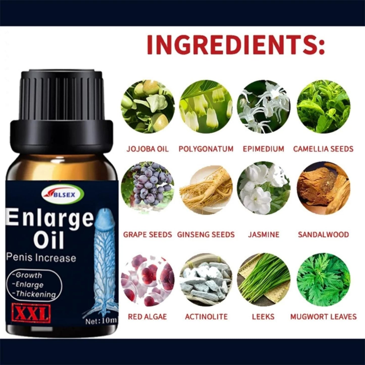 Massage Oil Enlargement for Men - 10ml F383-XXL Oil