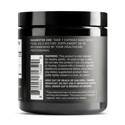 Tongkat Ali Fadogia Agrestis - Ultra High Potency 200:1 Tongkat Ali & 30:1 Fadogia Agrestis - 2% Eurycomanone -Third-Party Lab Tested - 120 Capsules