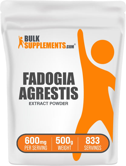 Fadogia Agrestis Extract Powder 600mg, 500g | Gluten Free | BulkSupplements