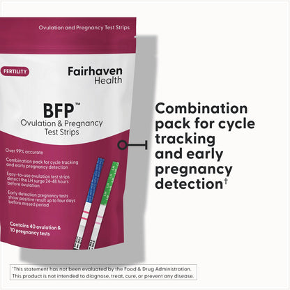 Fairhaven Health BFP Kit - 40 Ovulation & 10 Pregnancy Strips