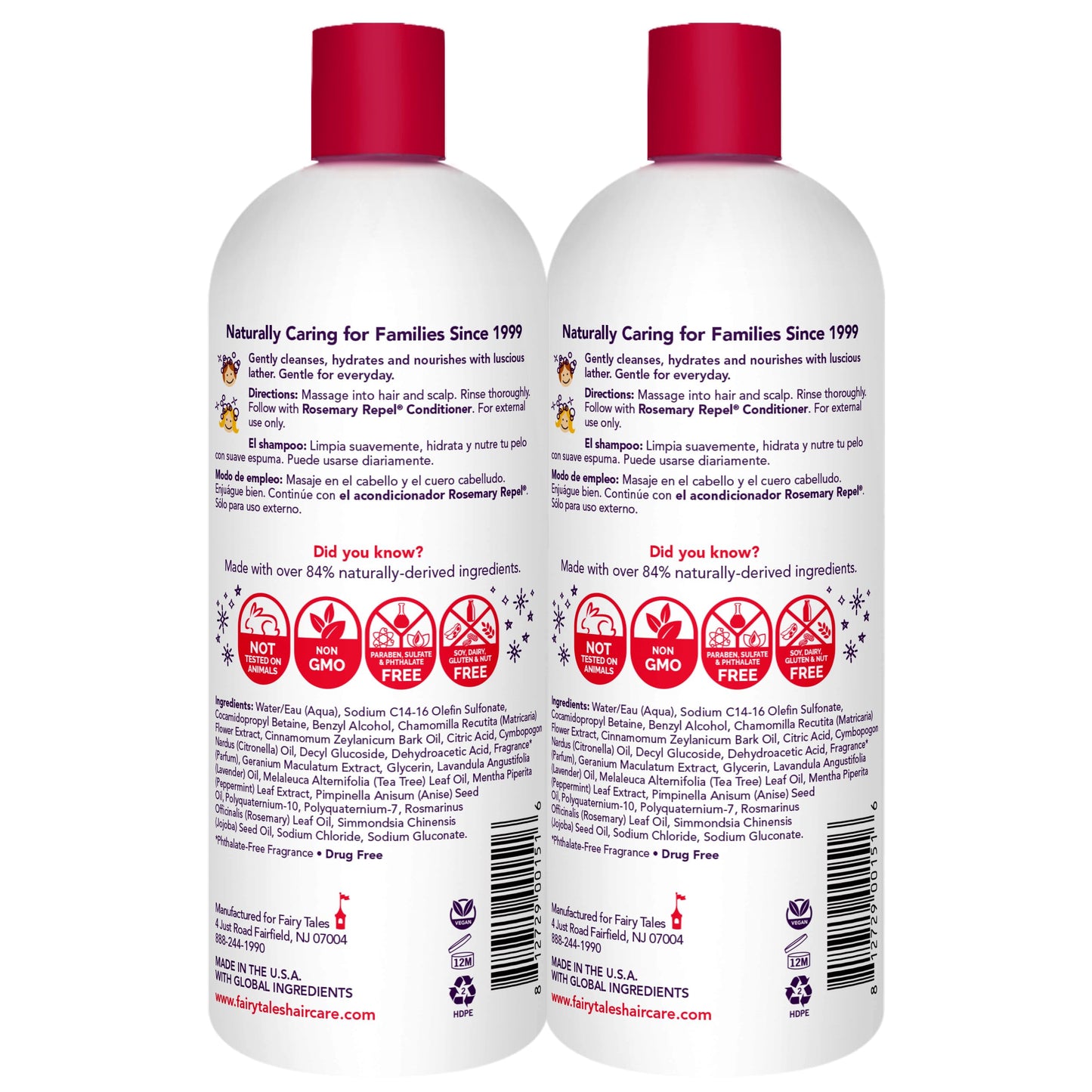 Fairy Tales Rosemary Repel Daily Kids Shampoo – 2-Pack, 32 oz