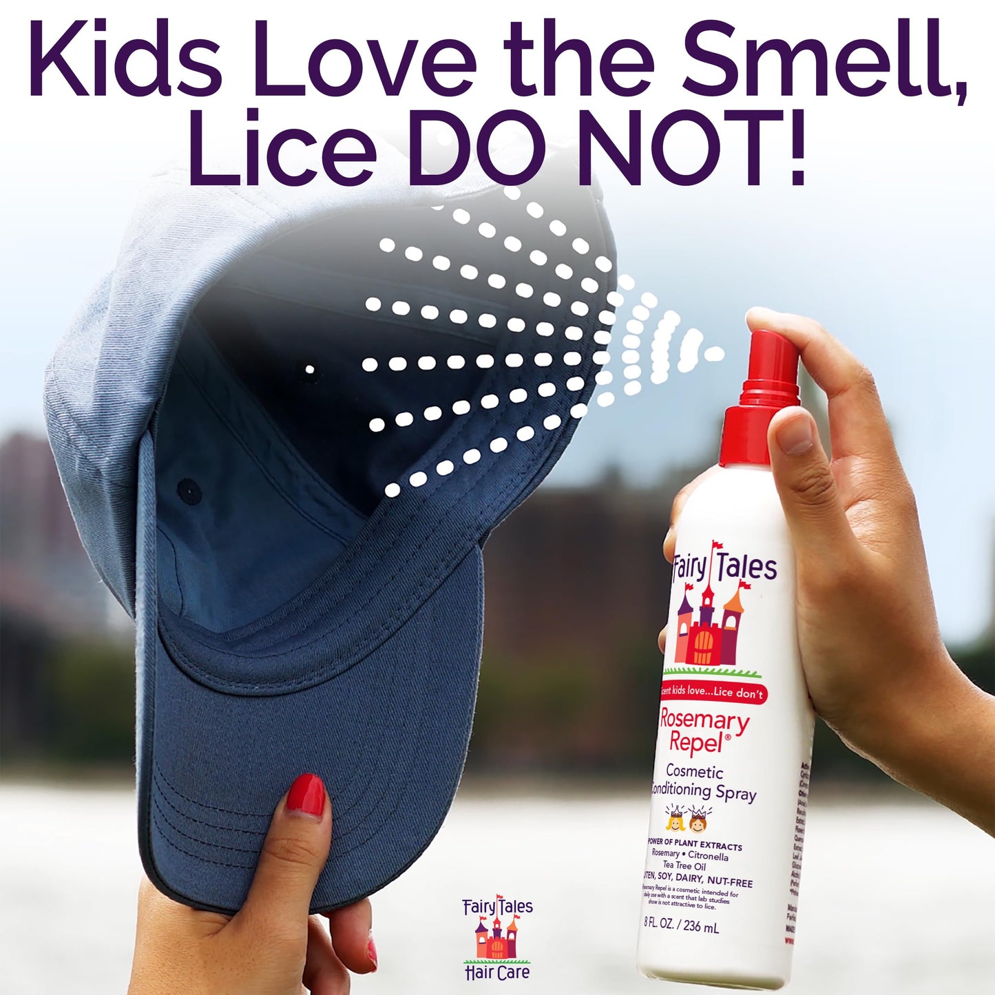 Fairy Tales Rosemary Repel Shampoo (12 oz) & Conditioning Spray (8 oz) Duo for Kids – Gentle, Detangling & Scented, Lice-Deterrence Potential
