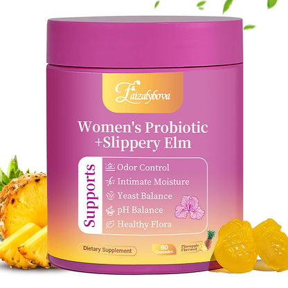 Faizalybova Feminine Probiotics Gummies – Pineapple Flavor | 60 Gummies