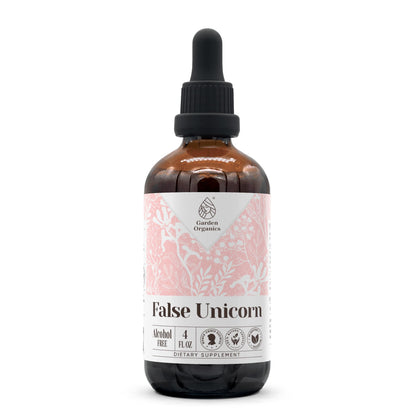 False Unicorn Alcohol-Free Tincture – Immune Support Drops (4 fl oz) | Chamaelirium luteum Root
