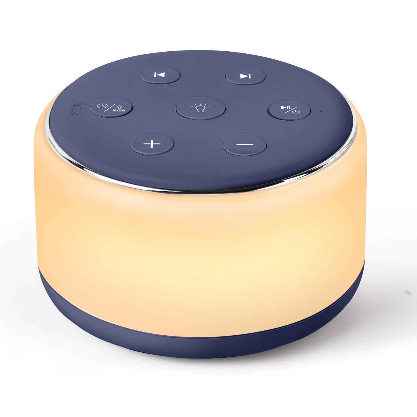 FamiSym Sleep Sound Machine – 34 Soothing Sounds, Night Light & Rechargeable Battery