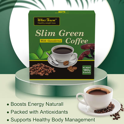 Premium Green Coffee Bean Extract Powder - Gluten-Free | FARWIX 180g (18 Sachets)