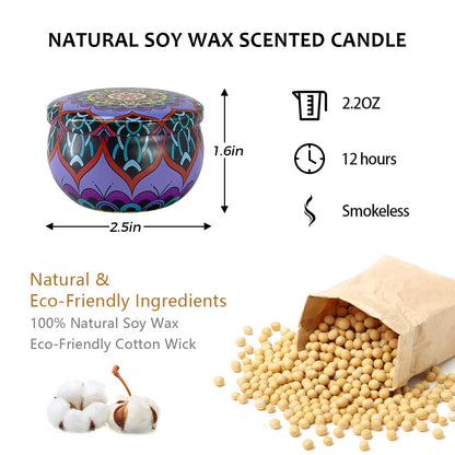 Fasize Scented Candles - 9-Pack 2oz, Up to 120 Hours Burn Time, Cozy Aromas for Any Occasion