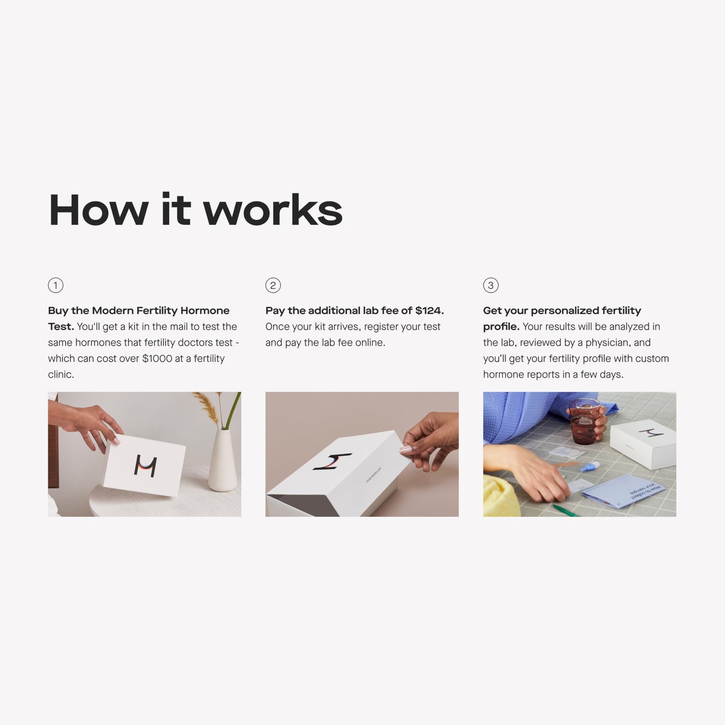 Modern Fertility Hormone Test - At-Home Kit for Women | Fast Lab Results