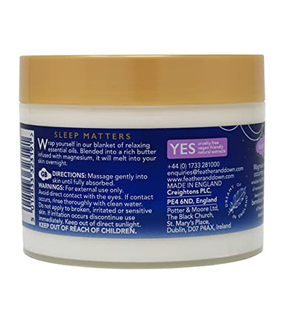 Feather & Down Magnesium Sleep Butter 300ml | Calming Lavender & Chamomile