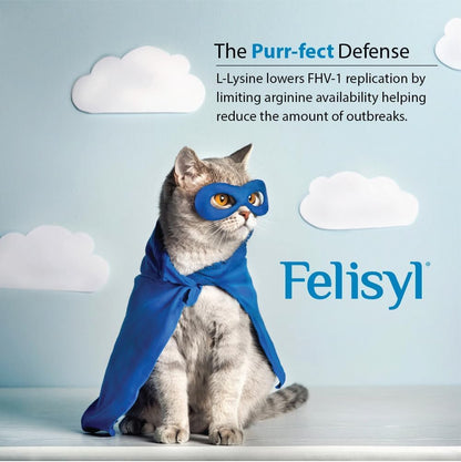 Felisyl L-Lysine Gel for Cats - Immune Support, Respiratory & Vision - Salmon-Flavored - Made in USA - 5 oz Gel (2 Pack)