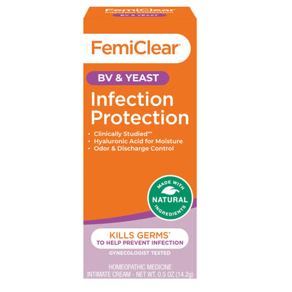 FemiClear Infection Protection Cream for BV & Yeast – Natural Feminine Care