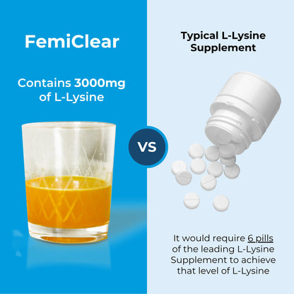 FemiClear HerpPro Drink Mix – L-Lysine 3000mg, Immunity & Stress Support for Women & Men