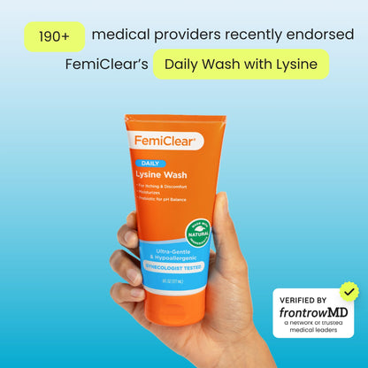 FemiClear Ultra-Gentle Feminine Wash – Lysine & Lemon Balm | 6 oz